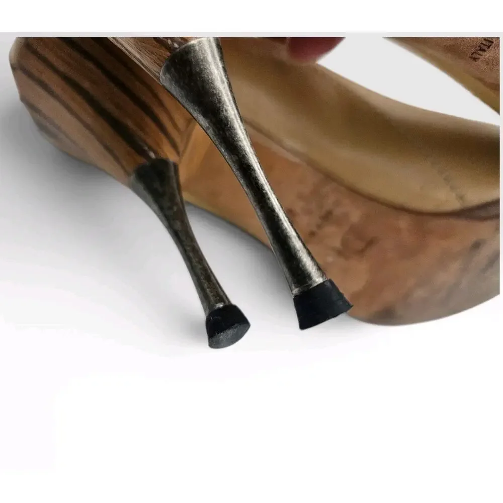 Vintage Dior Camel Leather Pumps with Wood/Metal Heel John Galliano Era sz 40